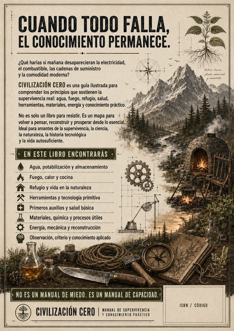 Contraportada de Civilización Cero
